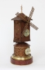 A rare French industrial mantel clock, windmill, circa 1880