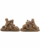 Twee kleine Terracotta 'Bozzetti' Gesigneerd Claude Michel, Clodion genoemd - Clodion - Claude Michel