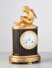 An elegant French ‘Empire’ library mantel clock, circa 1820