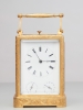 A French 3 dial 'one piece case' travelling clock, attributed to Bolviller, circa 1840