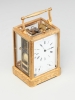 A French 3 dial 'one piece case' travelling clock, attributed to Bolviller, circa 1840