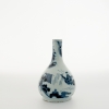 A 'Wan Li' style Decorated Vase in Blue and White Dutch Delftware