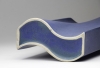 Jan van der Vaart, Undulating blue glazed vase, multiple, 1999 - Johannes Jacobus, Jan van der Vaart