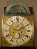 A Dutch Amsterdam burr walnut longcase clock with ships automaton N. Weylandt circa 1750