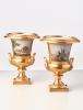 A fine pair of topographical porcelain vases with scenes of Haarlem, circa 1830