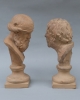 Terracotta bustes van Plato en Seneca door Giovanni Mollica - Giovanni Mollica