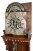 A very rare Dutch Frisian stained elmwood musical wall clock Klaas Andriese circa 1810