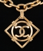 Vintage Chanel CC Square Link Necklace - Chanel
