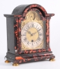 An attractive small South German red tortoishell bracket timepiece with automaton, circa 1740. 