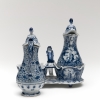 A Dutch Delft Blue and White Oil and Vinegar Set