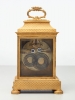 A small Vienna bronze gilt travelling clock by Tobias Flaschge, circa 1810