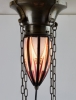 De Nieuwe Honsel, Amsterdam School hanging lamp with top light, model D218, 1920s - De Nieuwe Honsel