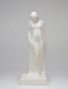 Chris Agterberg, White glazed sculpture of a lady, Pottery Factory Schoonhoven, 1927-1930 - Cris Agterberg