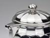 Wolfers Frères, Zilveren Art Deco theeservies met witte handgrepen, ontwerp 1926 - Philippe Wolfers Frères
