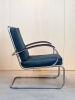 W.H. Gispen, Achterpootloze fauteuil, model 409, ontwerp 1933, uitvoering 1976 - Willem Hendrik (W.H.) Gispen