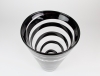 Frans Molenaar, Leerdam Unica, Transparante vaas met zwarte lijn, 1994 - Frans Molenaar