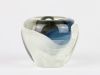 A.D. Copier, Unique glass vase with blue and white core, North Sea series, Studio De Oude Horn, 1979 - Andries Dirk (A.D.) Copier