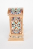 An attractive French gilt brass cloisonne enamel travel clock, circa 1880