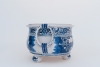 A Blue and White Delft Oval Bassin