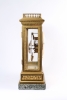 An impressive French Louis XVI-style gilt bronze and marble mantel clock