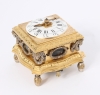 A small horizontal alarm table clock with push repeat, by P.I. Radzinski, circa 1750