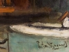 Petrus Theodorus (Piet) van Wijngaerdt, 'Het IJ aan de Ruyterkade', oil on canvas, ca. 1920 - Petrus Theodorus (Piet) van Wijngaerdt