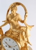 A good French Empire sculptural mantel clock by Colin à Paris circa 1800