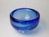 A.D. Copier, Thick blue glass bowl, Studio Harvey Littleton, 1984 - Andries Dirk (A.D.) Copier