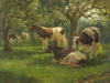 Frederik Engel, 'Cows in an orchard', oil on canvas, 1915-1925 - Frederik Engel