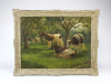 Frederik Engel, 'Koeien in een boomgaard', olieverf op doek, 1915-1925 - Frederik Engel