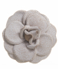 Chanel Leather Camellia Brooch - Chanel