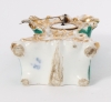 A small French polychrome porcelain so-called 'Zappler' timepiece, by Jacob Petit, circa 1850