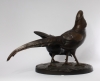 A pair of pheasants, patinated bronze by Julius Schmidt Felling (1895-1930)