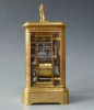 Franse reisklok gesigneerd Bourdin Horloger, kalender, grande sonnerie, Parijs 1840-50.