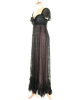 Spero Villioti Couture Cocktail Gown – Black, Handcrafted Elegance - Spero Villioti