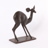A French Art Deco bronze of a young deer, circa 1930.