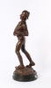 'Jongen met frigische muts', gepatineerd brons gesigneerd P. Stotz, circa 1900.