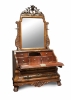 Dutch Louis Quinze miniature bureau with mirror