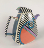 Dorothy Hafner, Set with teapot, milk jug and sugar bowl, teapot (h26,5/b27,d8,5) 1983, executed around 1984, Artist Residency, Fabric Workshop, Philadelphia, Pennsylvania, - Dorothy Hafner