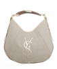 Yves Saint Laurent Canvas Mombasa Deerhorn Hobo Bag - Yves Saint Laurent