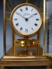 Gilt Atmos clock, J. L. Reutter, enamel dial, nr. 337, France ca. 1930. 