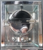 M153 Nikkelen Atmos klok, Reutter no 3258, 5 glazen, Frankrijk ca.1930.