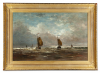 Fishing boats returning home at Scheveningen - H.W. Mesdag