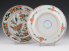 A pair of Chinese Famille Verte plates