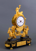 A French ormolu bronze Louis Seize mantel clock