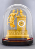 A fire-gilded bronze French Charles X mantel clock De Abundance