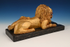 LION,  wooden statue for on the rudder at the stern of a wooden ship.