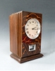 M169 Coromandel wooden Reutter Atmos clock, Art Deco period and style, France ca 1930.