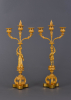 A pair of Charles X French candelabra, around 1825