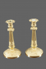 A pair of French late Empire candlesticks, around 1810